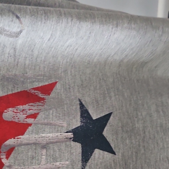 Cato Gray Tee with Red, Blue, and Silver Graphic Print - Picture 7 of 15